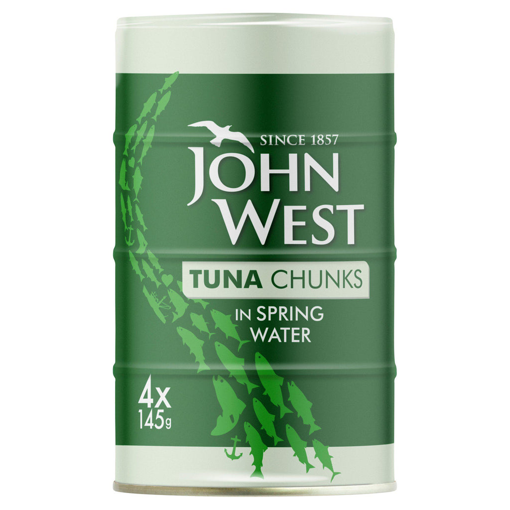 John West Tuna Chunks in Spring Water 4x145g