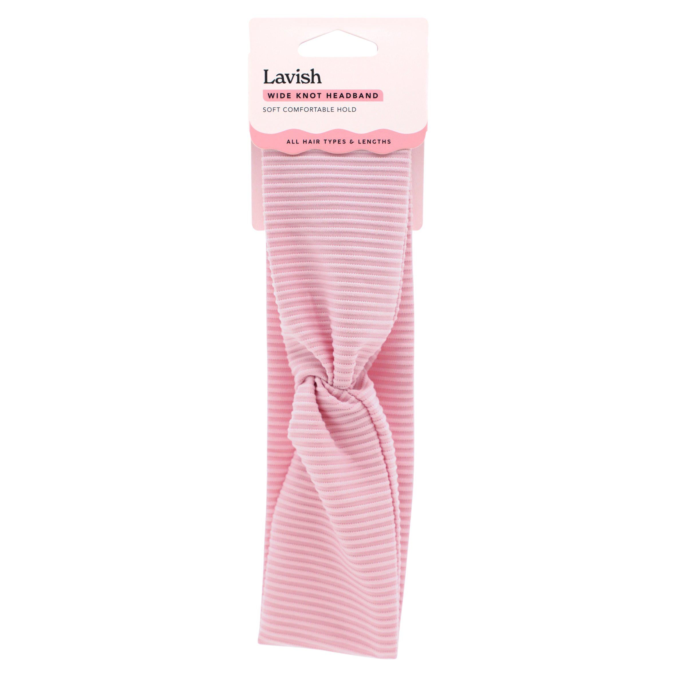 Lavish wide knot headband soft hold all hair types - British product