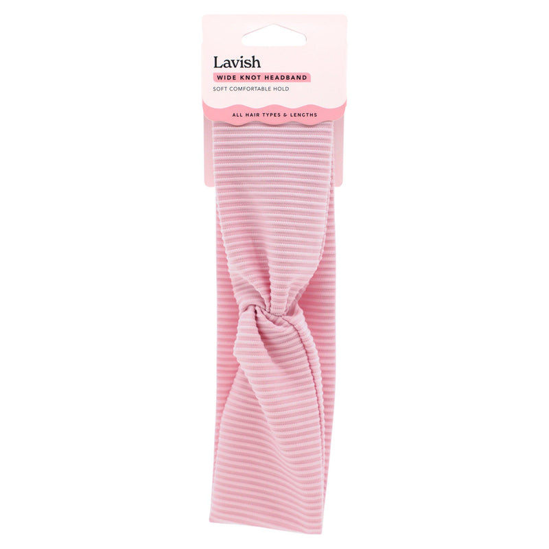 Lavish wide knot headband soft hold all hair types - British product