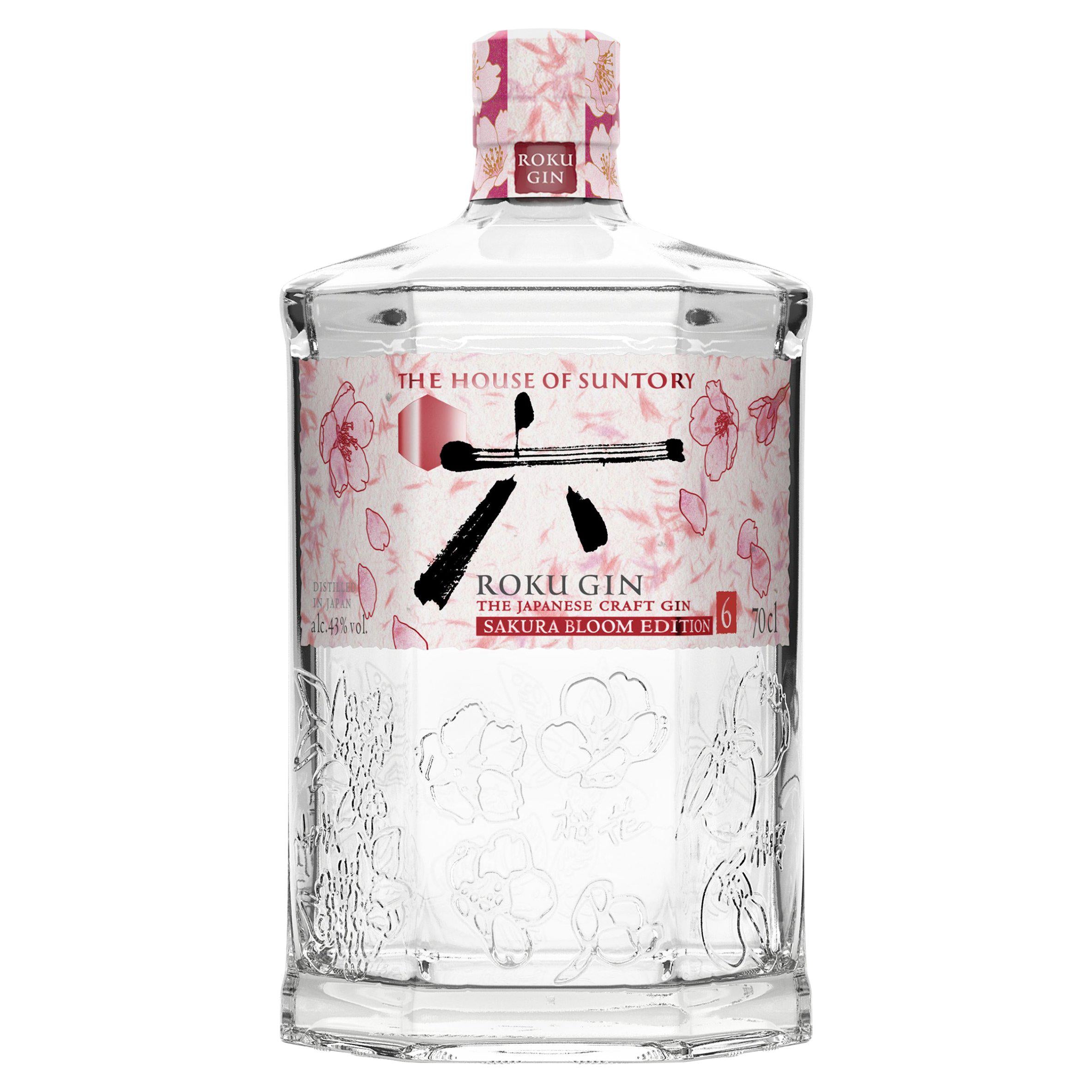 Roku Sakura Bloom Edition Japanese craft gin 70cl, imported from the UK
