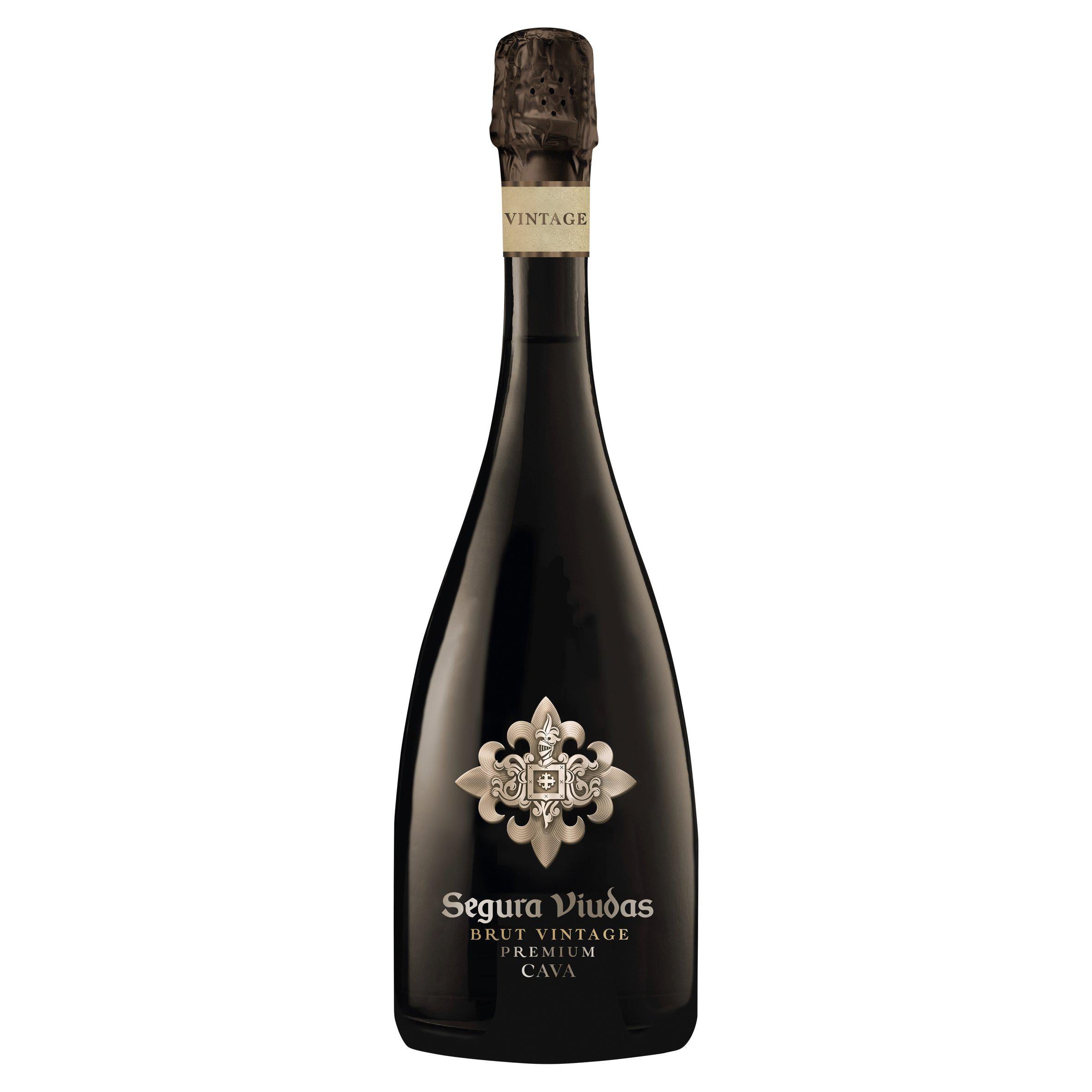 Segura Viudas Brut Premium Cava 75cl bottle (British brand)