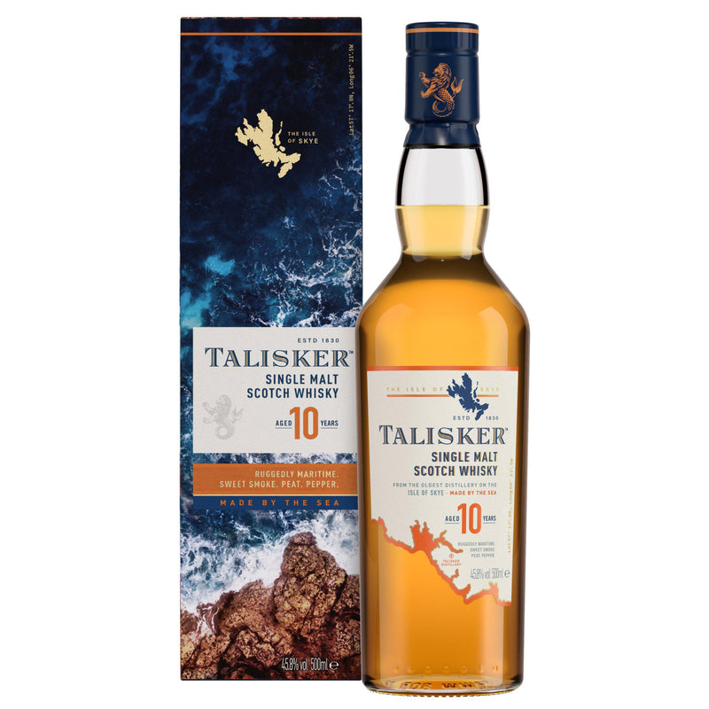 Talisker 10 Year Old Single Malt Scotch Whisky 70cl