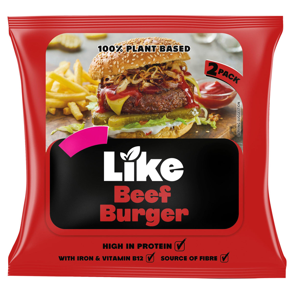Like vegan beef burger patties 200g, UK version