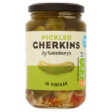 Sainsbury's pickled gherkins in vinegar 340g, UK version
