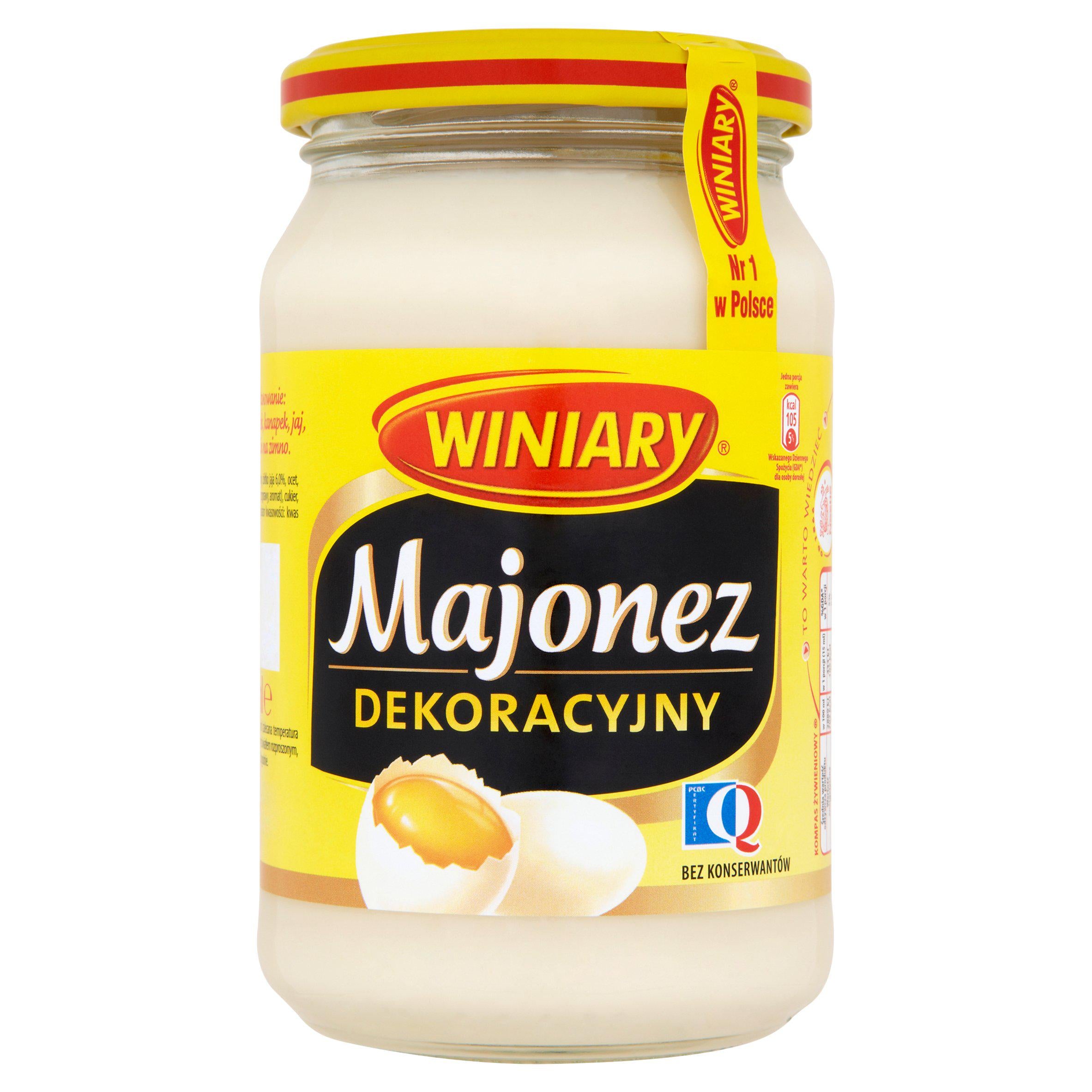 Winiary Mayonnaise Sauce 400ml jar - British product