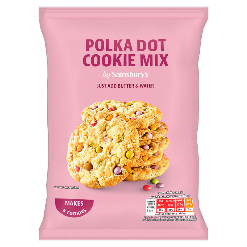 Sainsbury's Polka Dot cookie mix 275g (British brand)