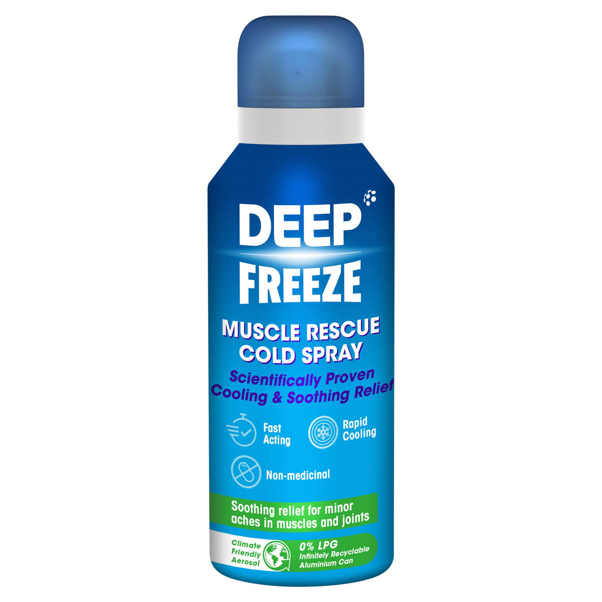 Deep Freeze muscle rescue cold spray 72.5ml, imported from the UK
