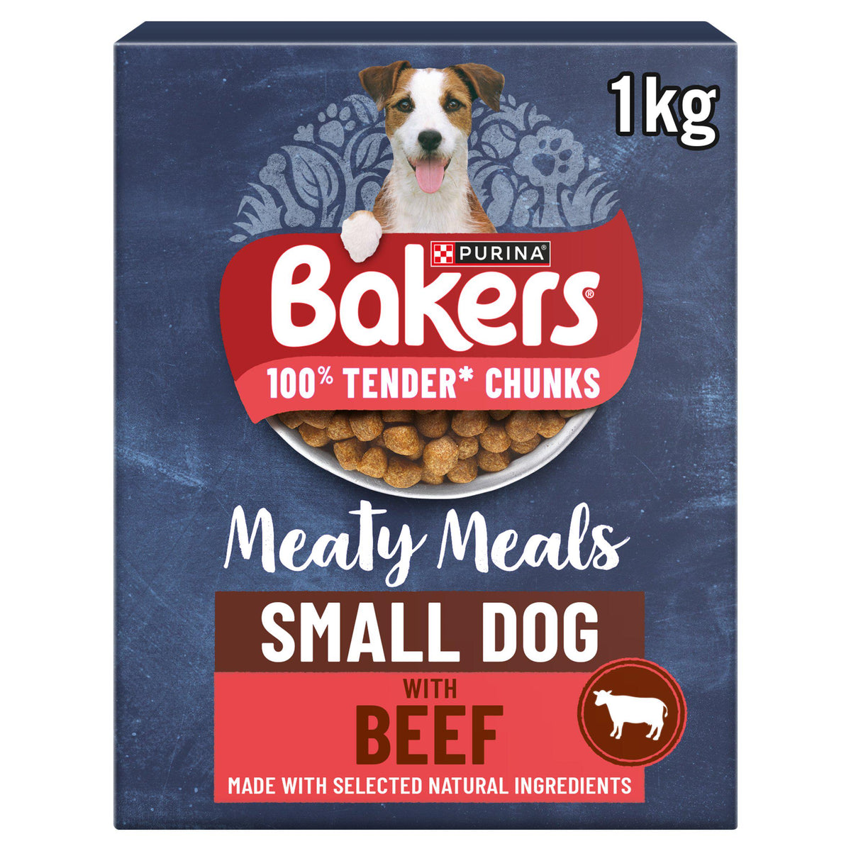 Bakers Meaty Meals small dog dry dog food 1kg, imported from the UK