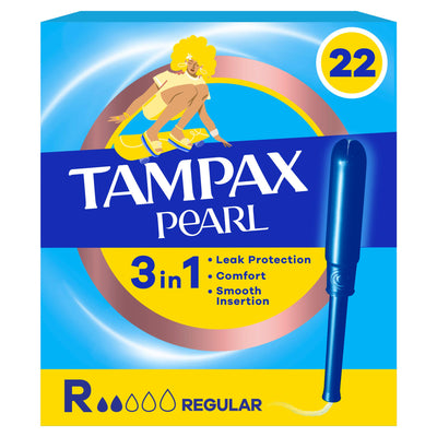 Sainsburys Tampax Pearl Regular Tampons with Applicator 22 Count- Buy online at McGrocer