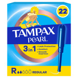 Tampax Pearl Regular tampons with applicator 22 count - British product
