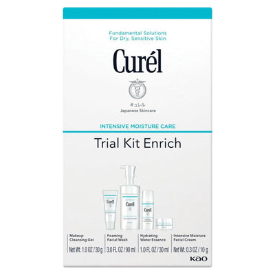 Sainsburys Curél Enrich Trial & Travel Kit 2 Week Skincare Routine for Dry Sensitive Skin- Buy online at McGrocer