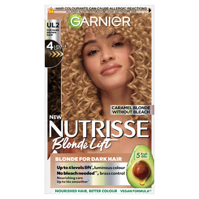 Sainsburys Garnier Nutrisse BlondeLift UL2 Caramel Blonde Permanent Hair Dye- Buy online at McGrocer