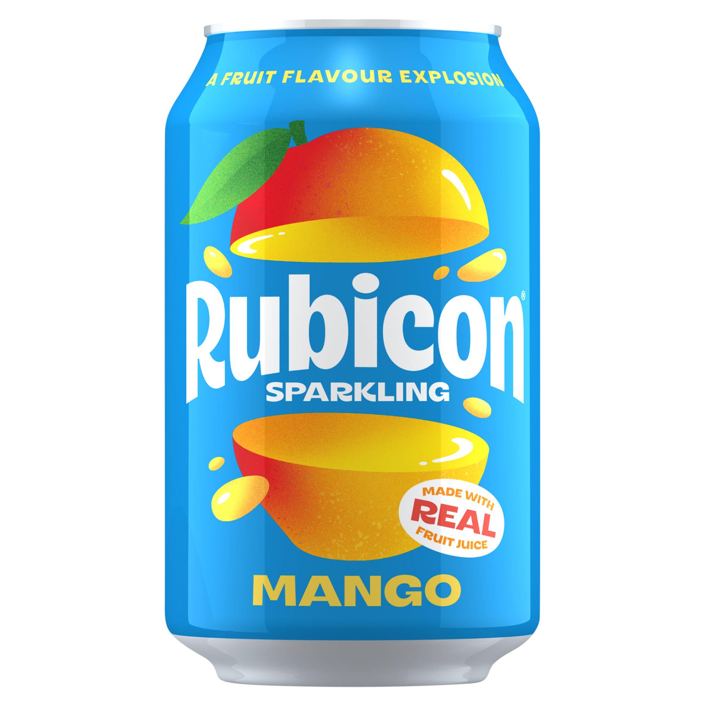 Rubicon sparkling mango 330ml can - British product