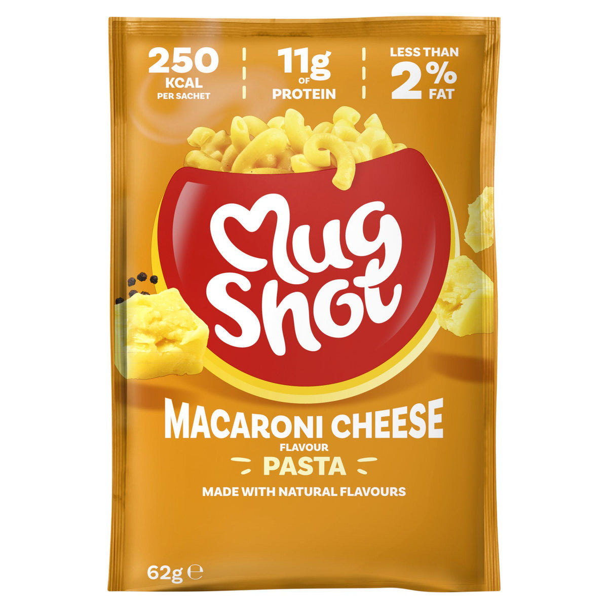 Mug Shot Macaroni Cheese instant pasta 68g, UK version