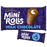 Cadbury chocolate mini rolls cakes vanilla flavour x5, UK version