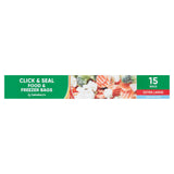 Sainsbury's extra large freezer bags 15 pack, imported from the UK