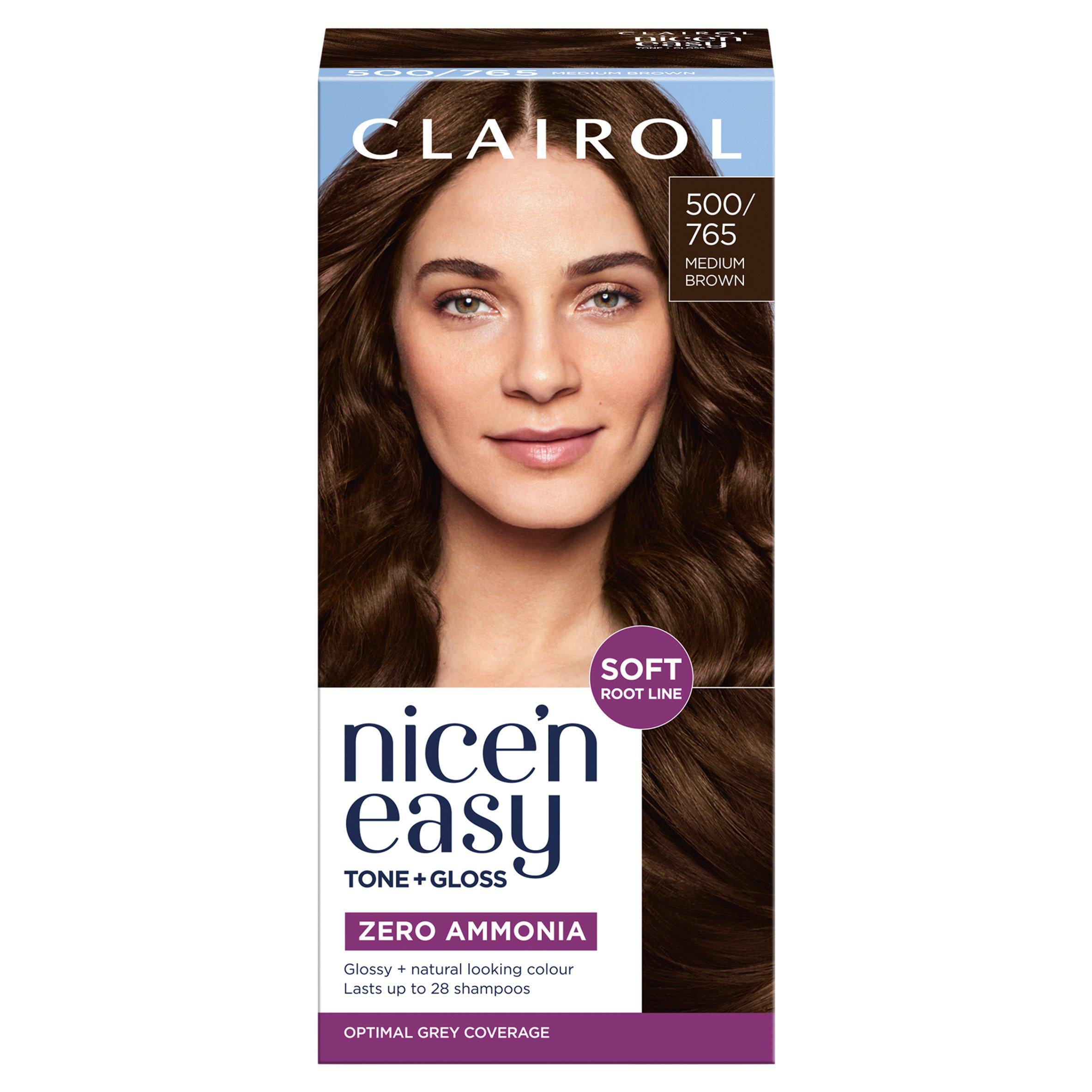 Clairol Nice'N Easy Medium Brown semi-permanent hair dye, imported from the UK