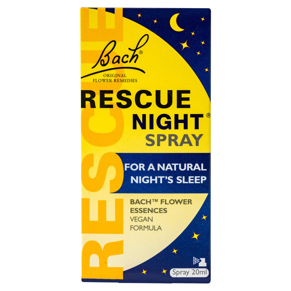 Bach Rescue Night Spray 20ml, imported from the UK