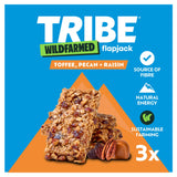 Tribe Wildfarmed Toffee Pecan Raisin Flapjack 3 x 50g (British brand)