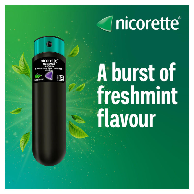 Nicorette mouthspray Freshmint 2 units, imported from the UK