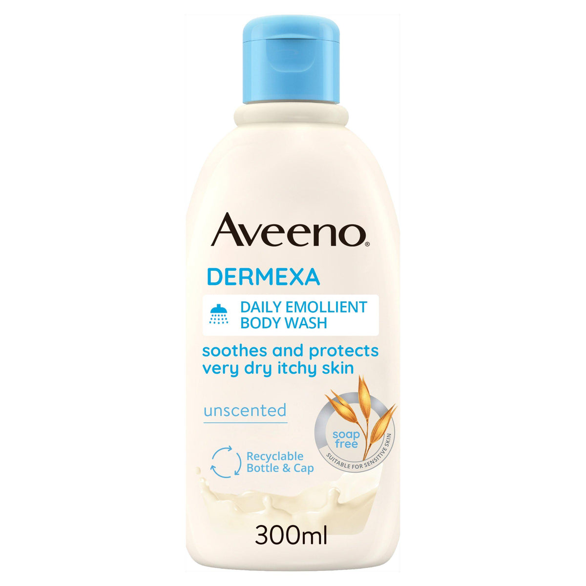 Aveeno Dermexa Daily Emollient body wash 300ml, imported from the UK
