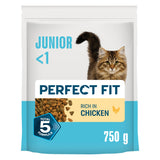 Perfect Fit kitten dry cat food chicken 750g, imported from the UK