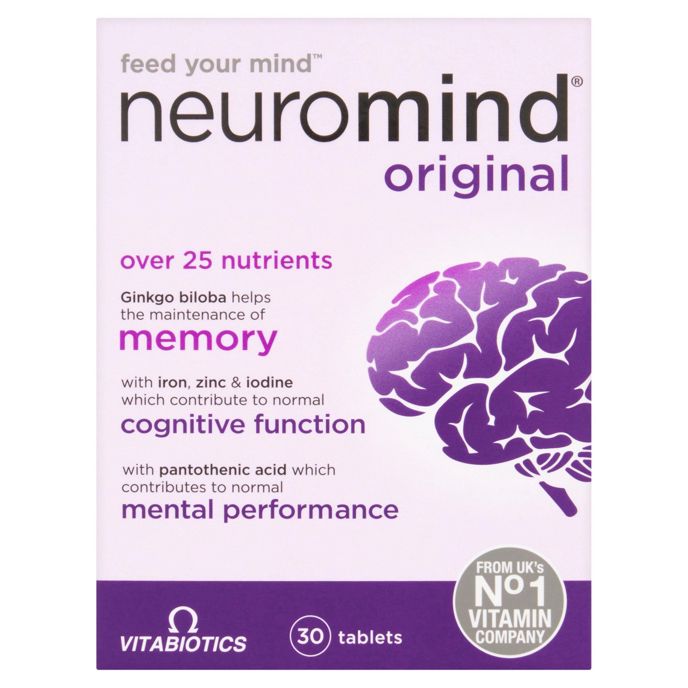 Vitabiotics Neuromind Original Tablets 30 Count, imported from the UK