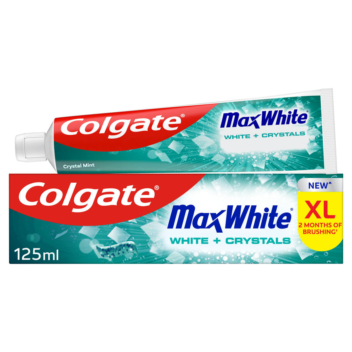 Colgate Max Crystal Whitening toothpaste 125ml (British brand)