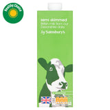 Sainsbury's semi skimmed long life milk 1 litre - British product