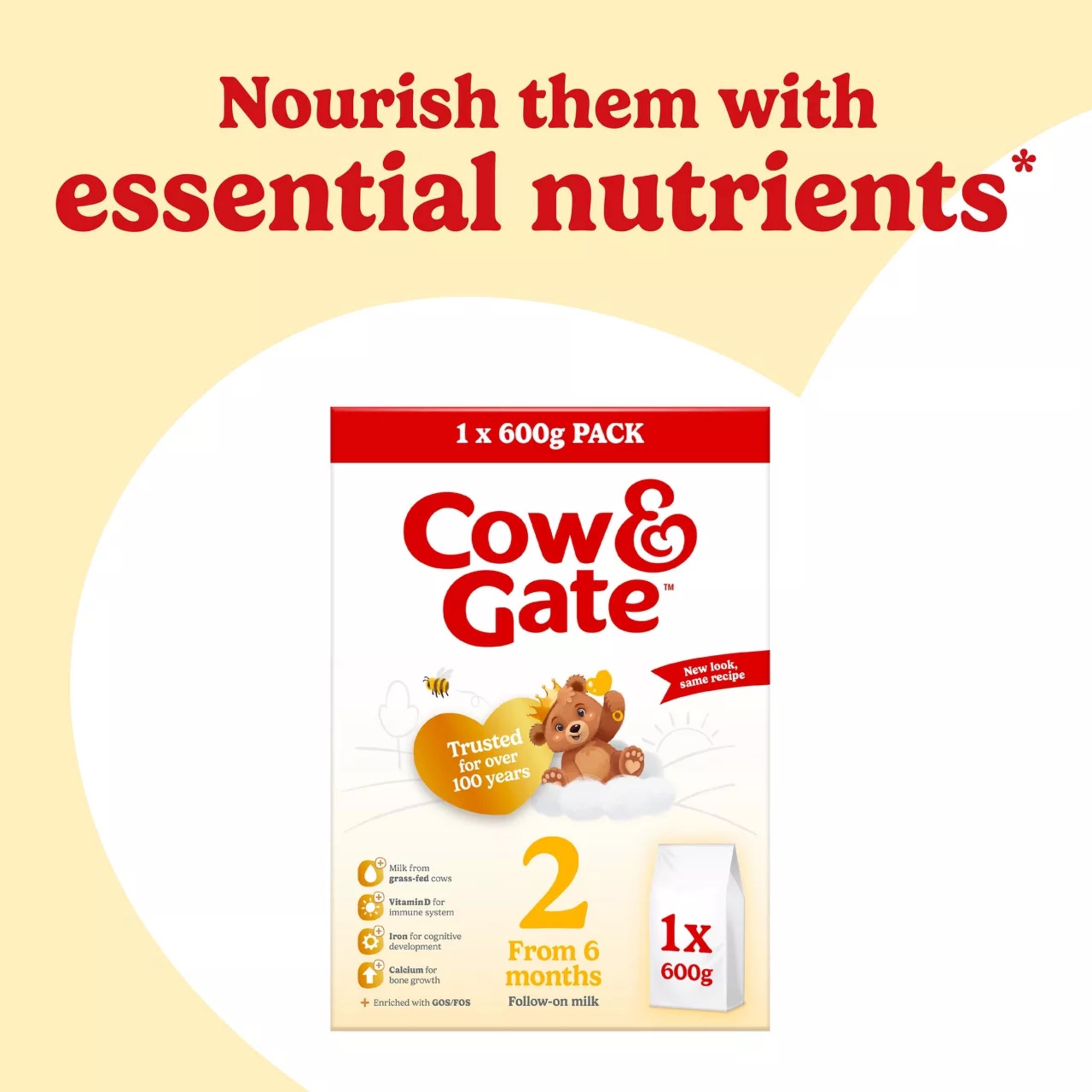 Cow & Gate follow on milk stage 2 600g, UK version