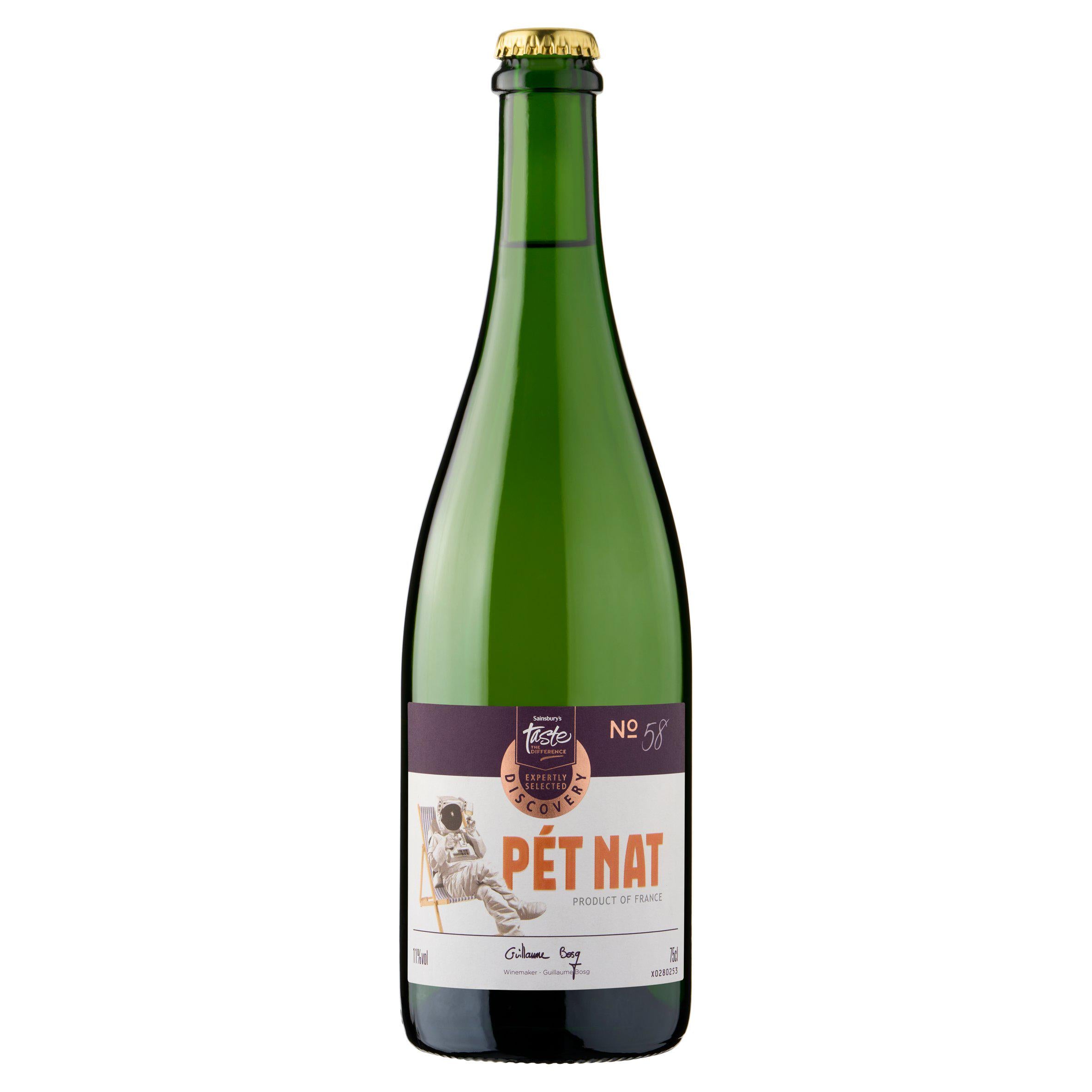 Sainsbury's Pet Nat sparkling wine 75cl (British brand)