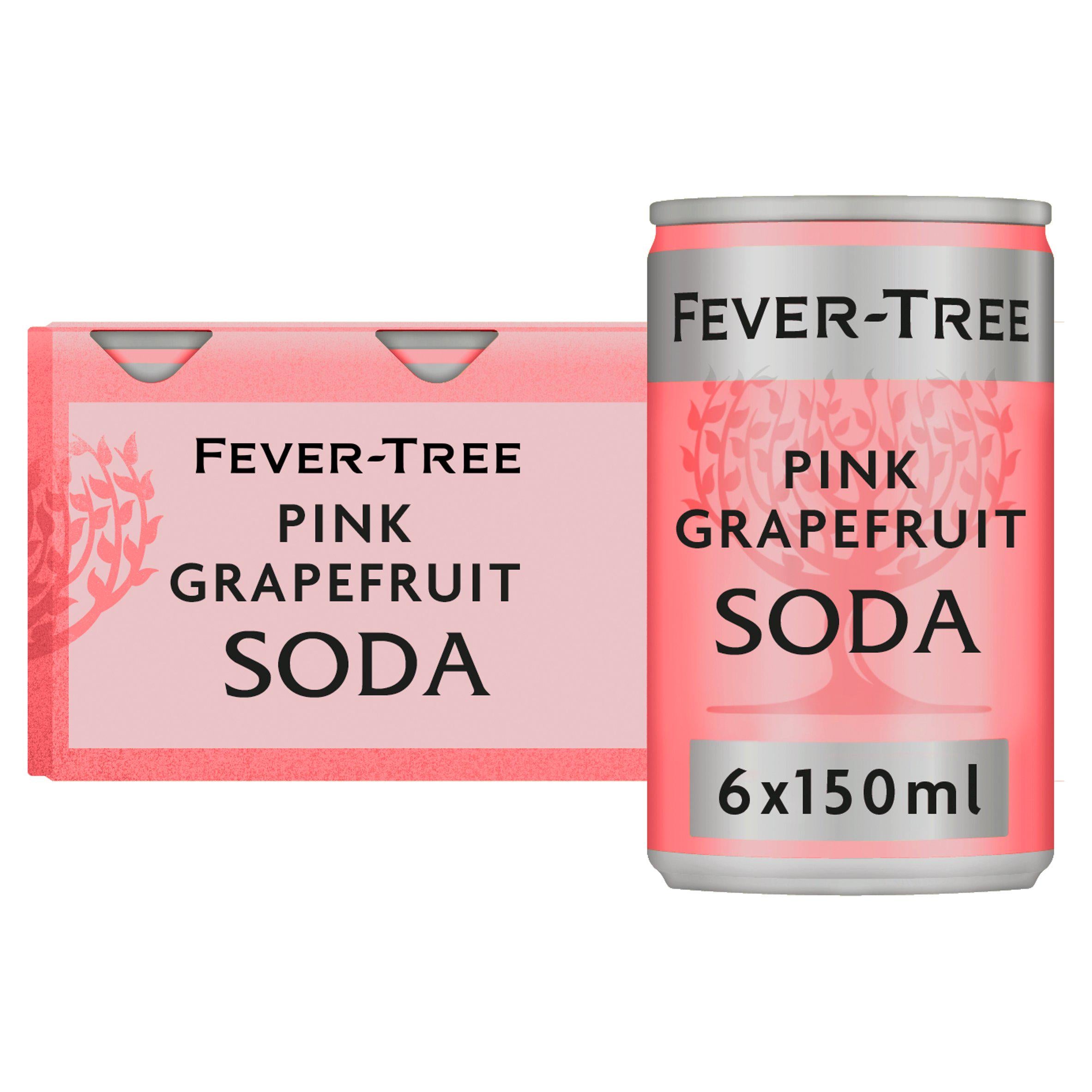 Fever-Tree Pink Grapefruit Soda 6 x 150ml - British product