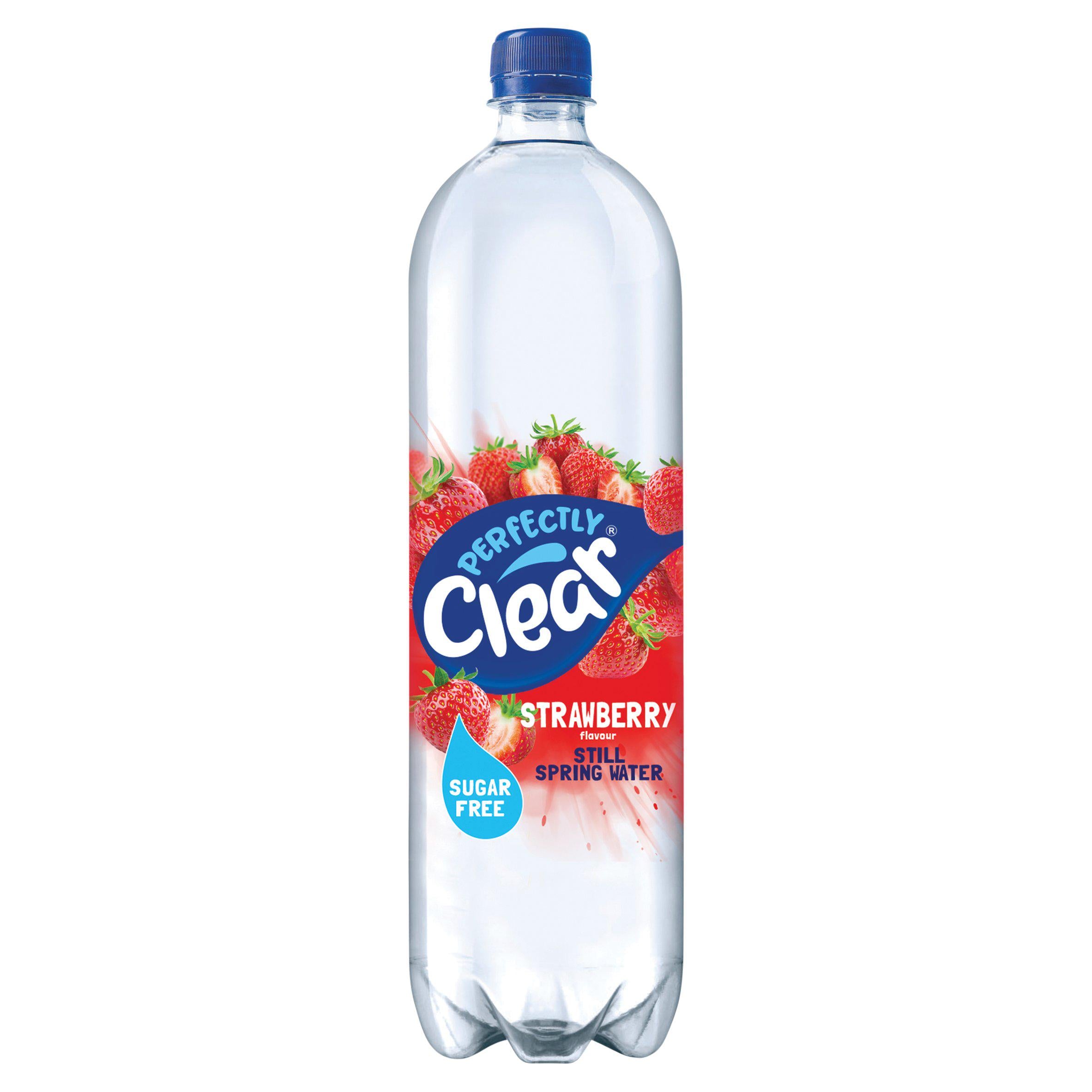 Perfectly Clear strawberry flavoured still spring water 1.5L - British product