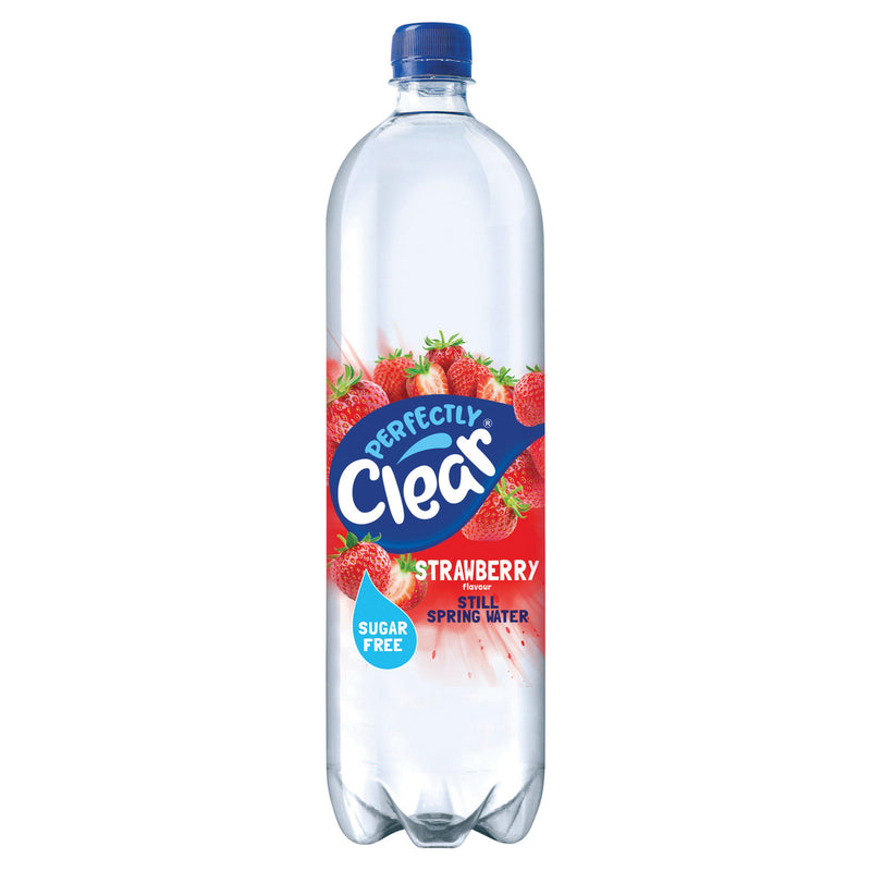 Perfectly Clear strawberry flavoured still spring water 1.5L - British product