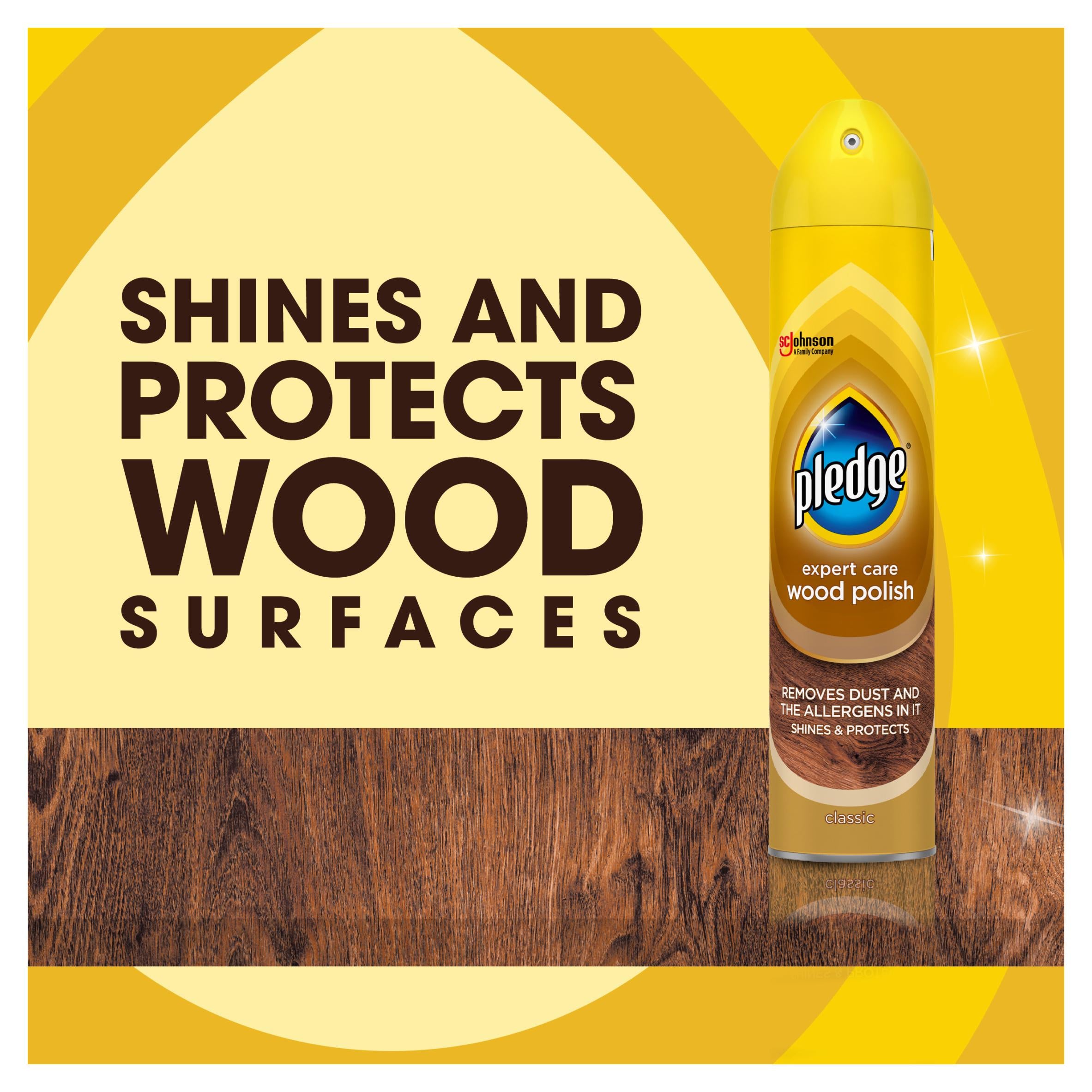 Pledge furniture polish Classic 250ml, imported from the UK