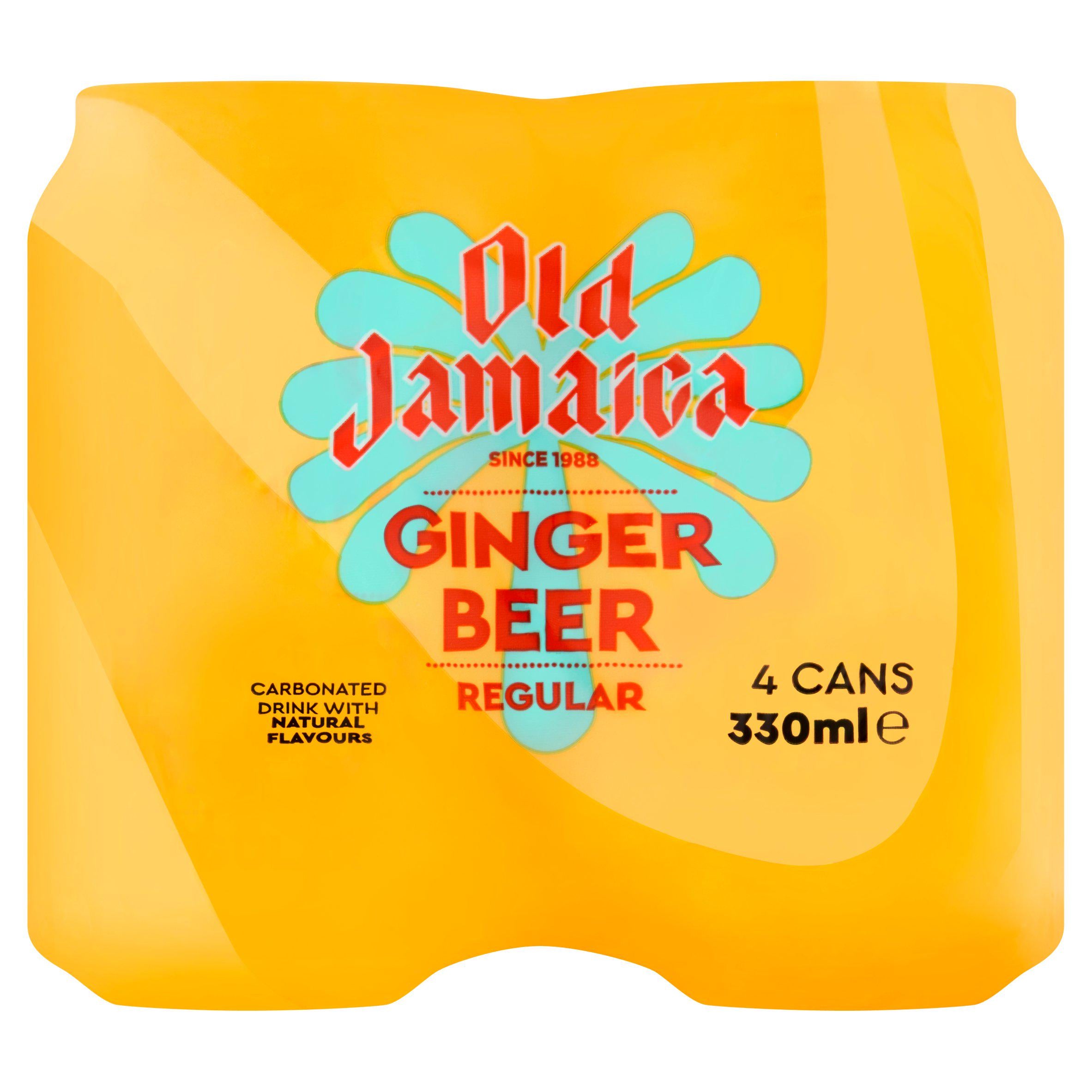 Old Jamaica ginger beer soft drink 4x330ml, imported from the UK