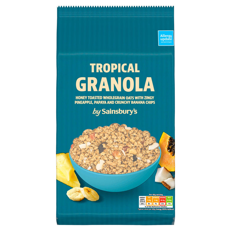 Sainsbury's tropical granola 1kg, imported from the UK