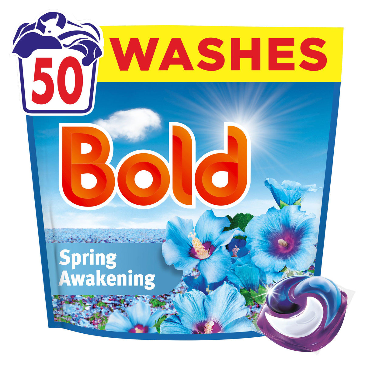 Bold washing capsules Spring Awakening 50 washes, imported from the UK