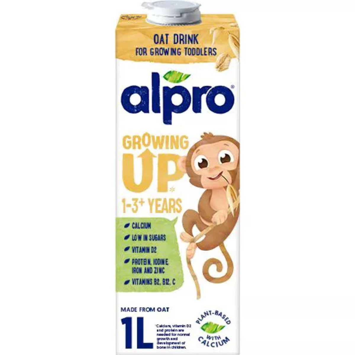 Alpro oat growing up toddler drink 1L, imported from the UK