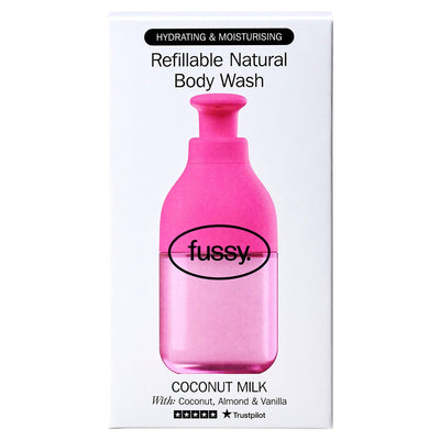 Sainsburys Fussy Coconut Milk Refillable Natural Body Wash 320ml- Buy online at McGrocer
