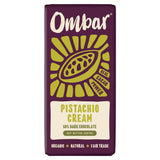 Ombar Pistachio Cream dark chocolate bar 70g - British product