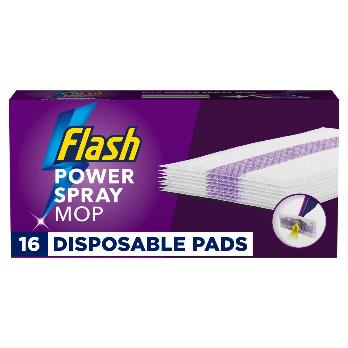 Flash mop refill pads absorbing x16, imported from the UK