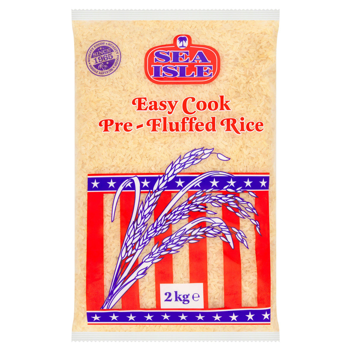 Sea Isle Prefluffed Rice White 2kg (British brand)