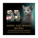 Sheba kitten wet cat food mixed selection in gravy 12x85g (British brand)