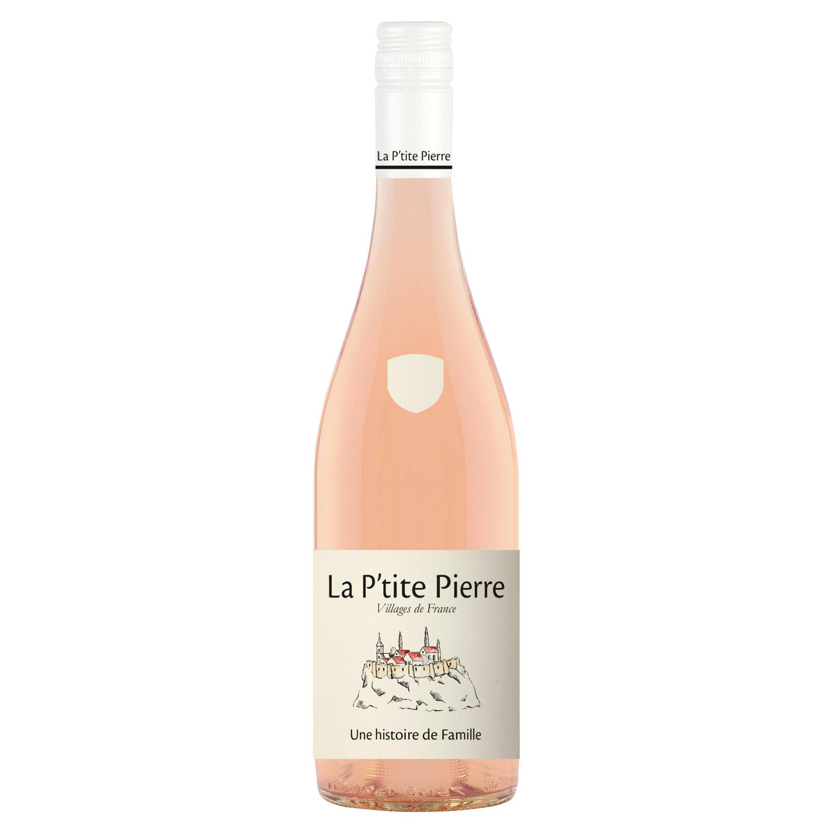 La P'tite Pierre rosé wine 75cl bottle (British brand)