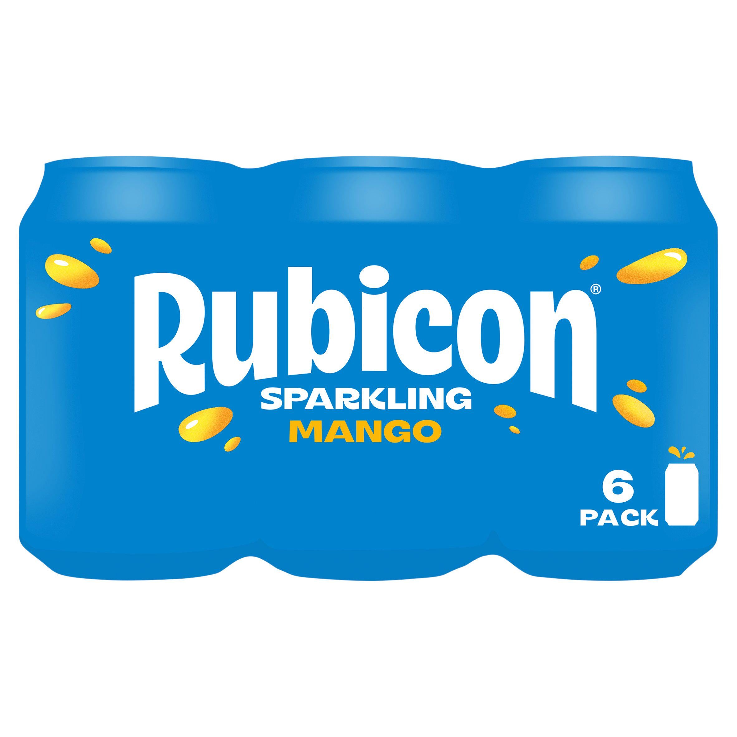 Rubicon mango soft drink 6x330ml - British product