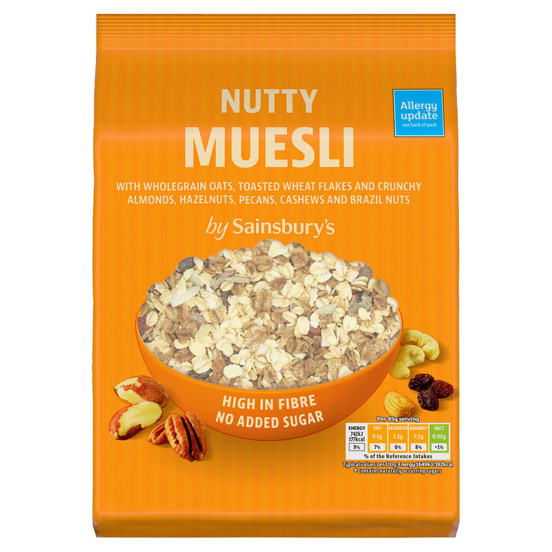 Sainsbury's Nutty Muesli 750g breakfast cereal, UK version