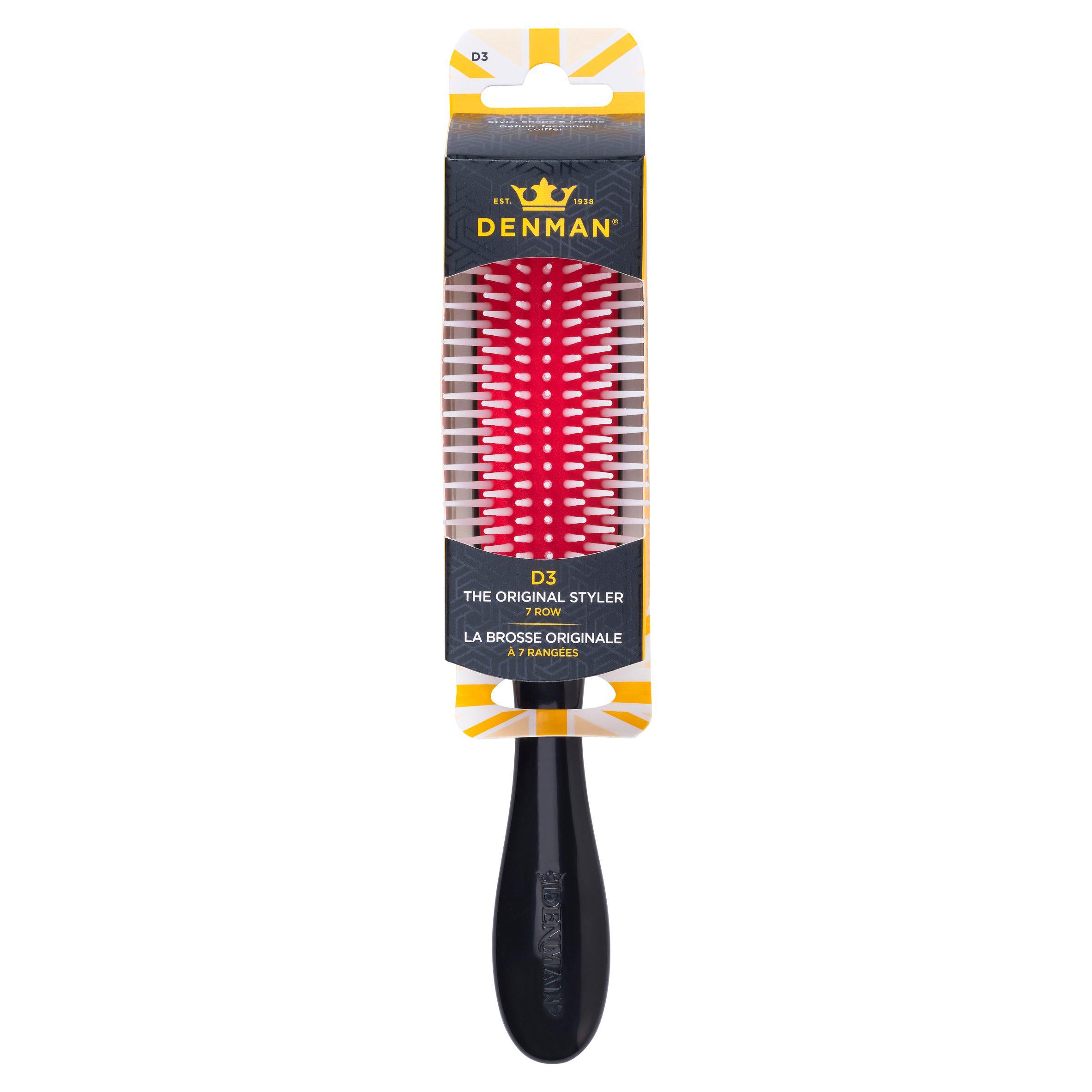 Denman D3 original curl definer styler 7 row brush (British brand)