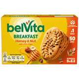 Belvita cereal bars Honey & Nut Chocolate Chips 5x45g, imported from the UK