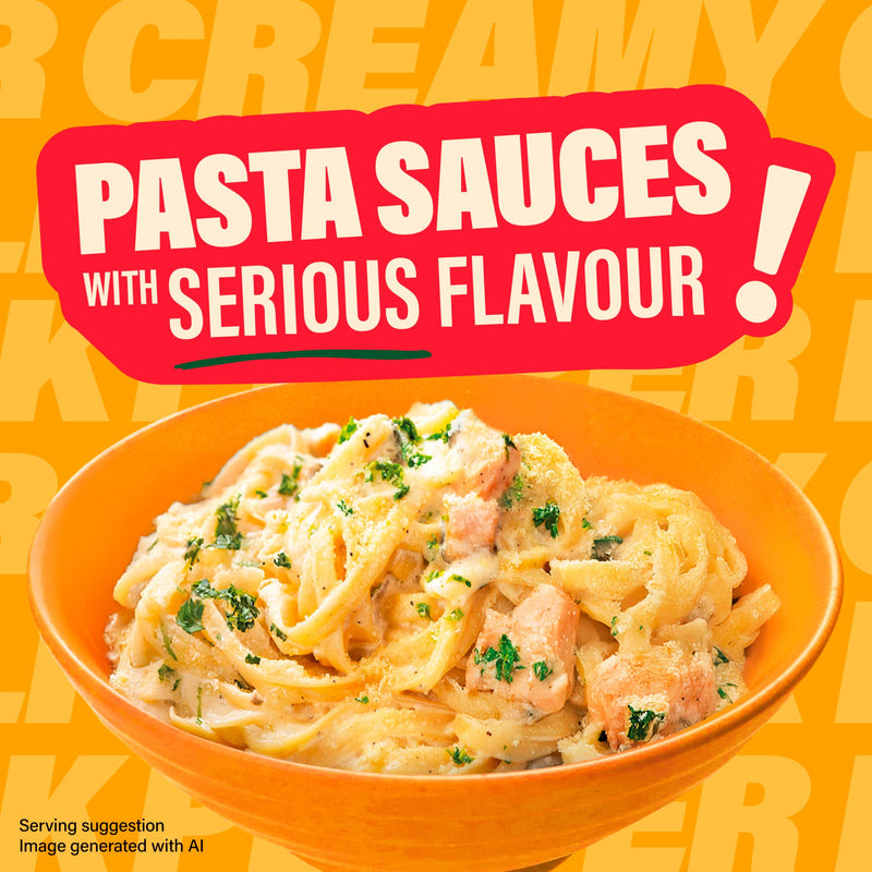 Dolmio creamy garlic black pepper pasta sauce 390g - British product